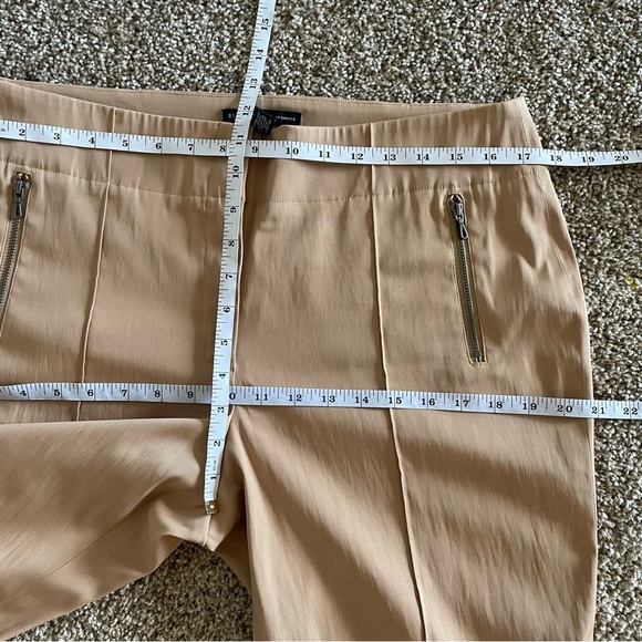 🚨Chico’s Black Label Pleated Trouser Pants Women’s M (10) Tan Slacks Office Work - Picture 11 of 14